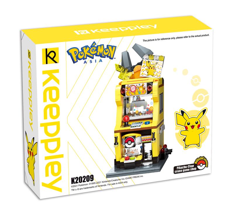 Pokemon Pikachu Claw Game Shop Qman Building Blocks Toy Set