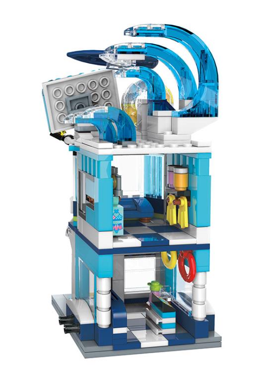 Pokemon Squirtle Swimming Store Qman Building Blocks Toy Set